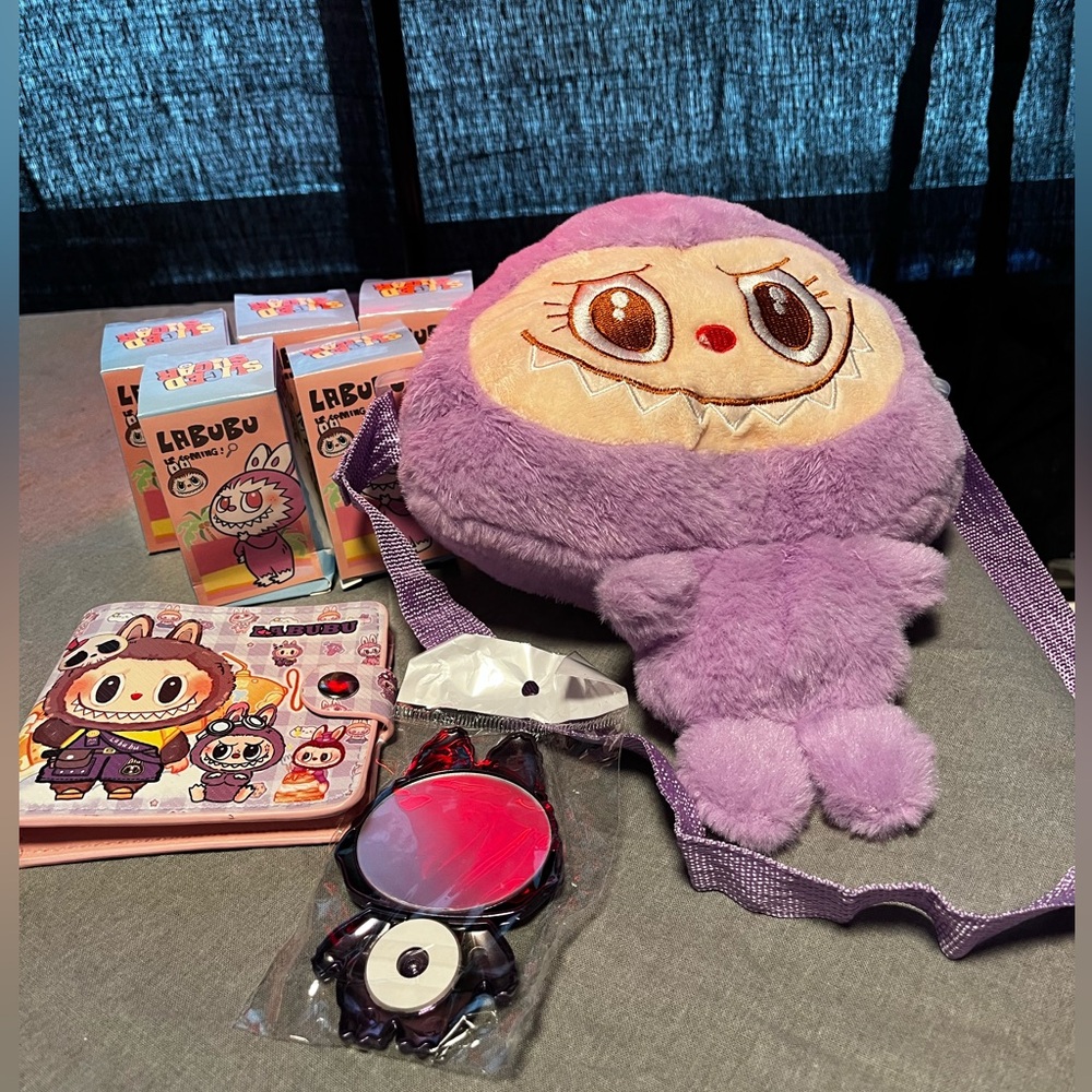 Labubu Plush Animal backpack and miscellaneous accessories for Kids